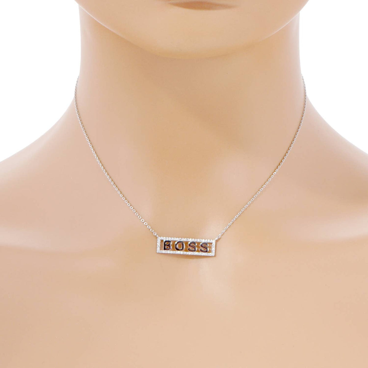 Gold Plated Boss Bar Necklace