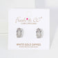 Micro-Pave-Set 11mm Half Hoop Earrings