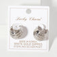 Textured 18mm Sphere Brass Hoop Earrings