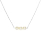 Bridesmaid 3-Pearl Delicate Necklace
