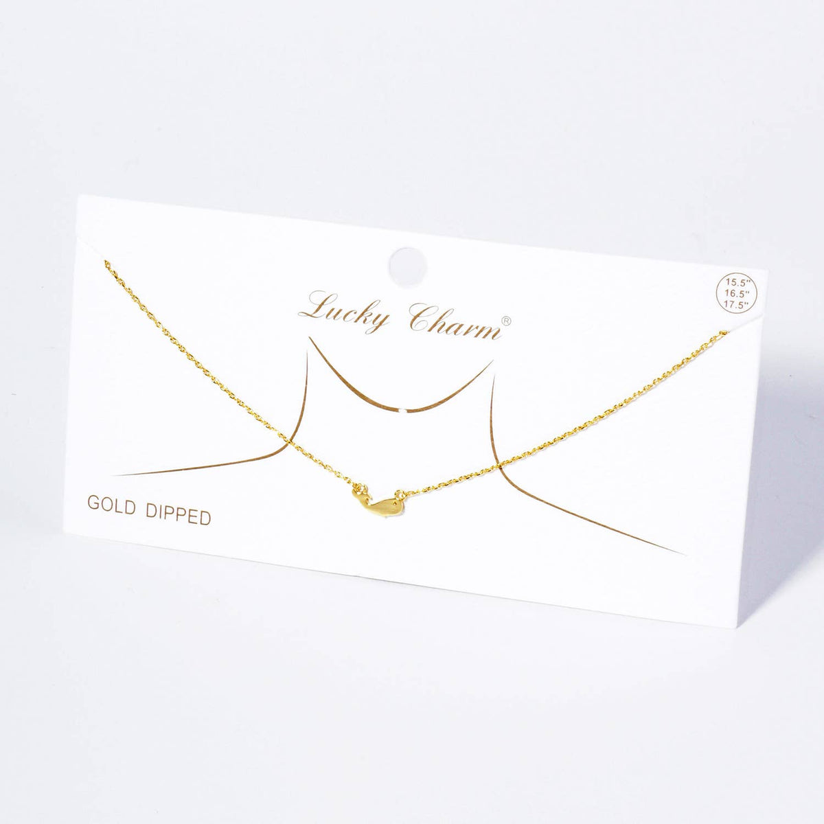 Minimalist Tiny Whale Charm Necklace
