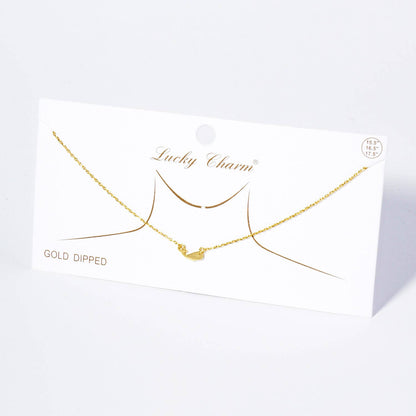 Minimalist Tiny Whale Charm Necklace
