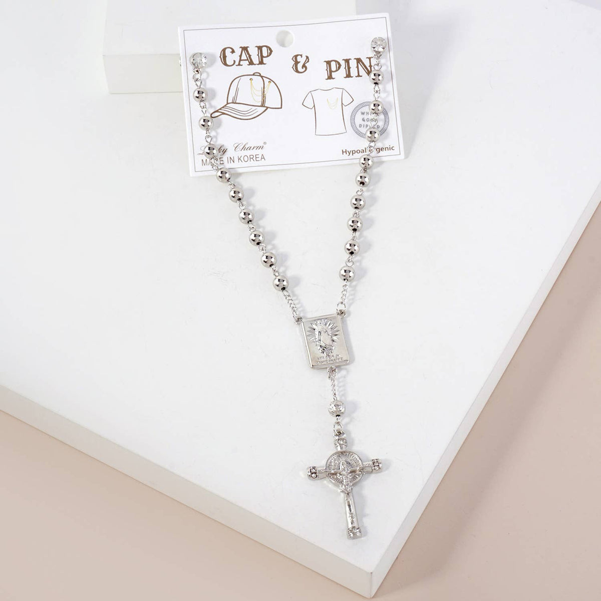 Cap & Pin Rosary Chain Accessory