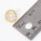 Round Stud Earrings with Various-Shaped CZ-Stones EARRING