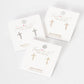 Gold Petite Cross Stud Earrings