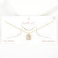 Gold Plated Emerald-Cut Cubic Necklace