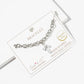 Pearl Cross Charm Chain Bracelet