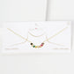 Gold Multicolor Waterdrop Necklace