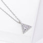 Minimalist Geometric Triangle Pendant Necklace