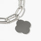 Clover Charm Dual-Chain Magnetic Bracelet