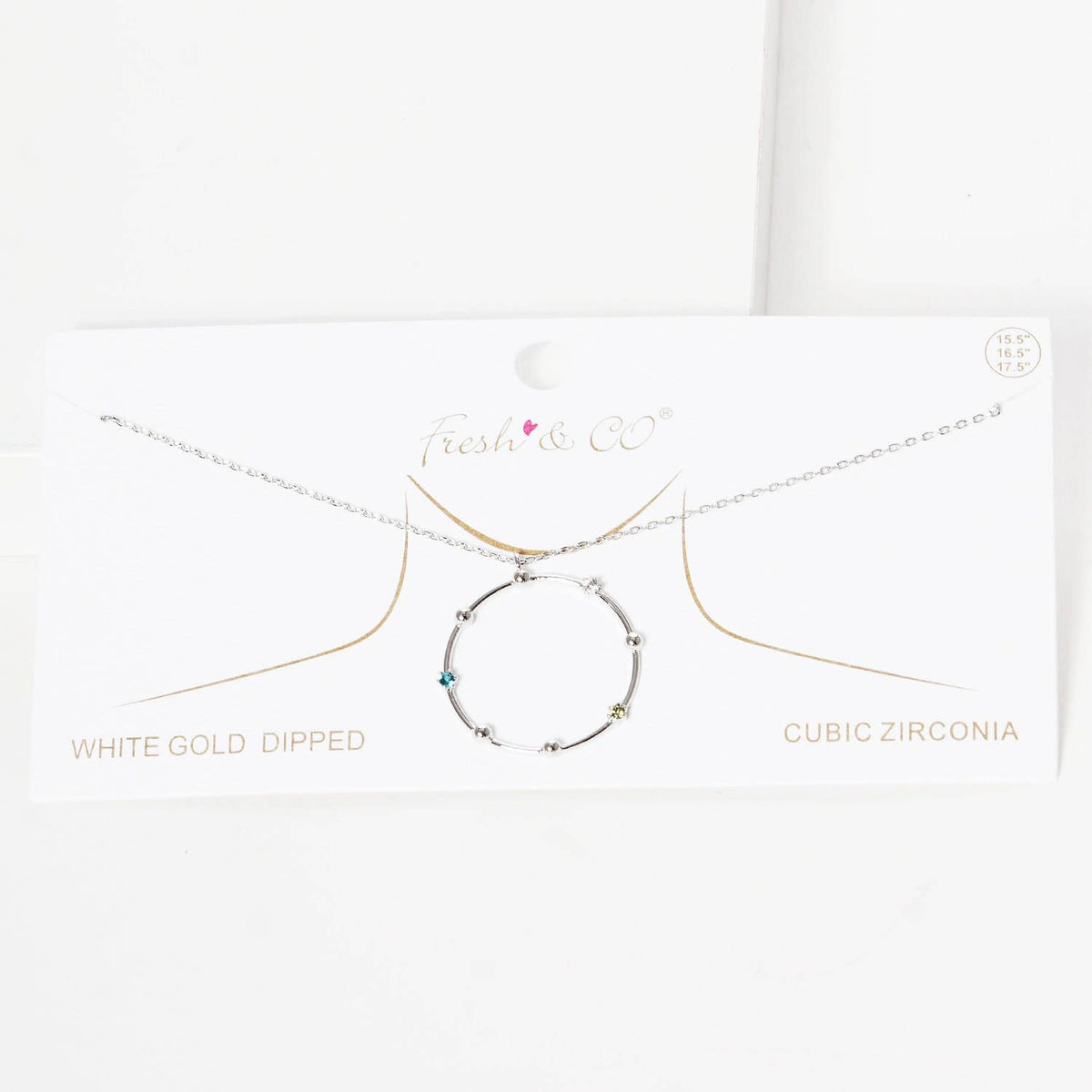 Gold Beaded Ring Necklace
