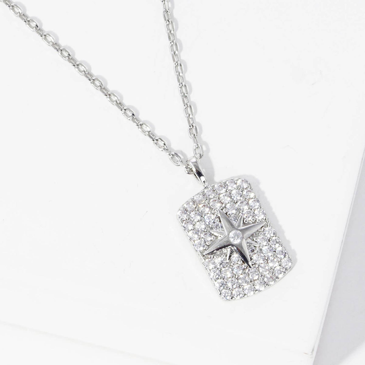 Gold Plated Pave Star Necklace