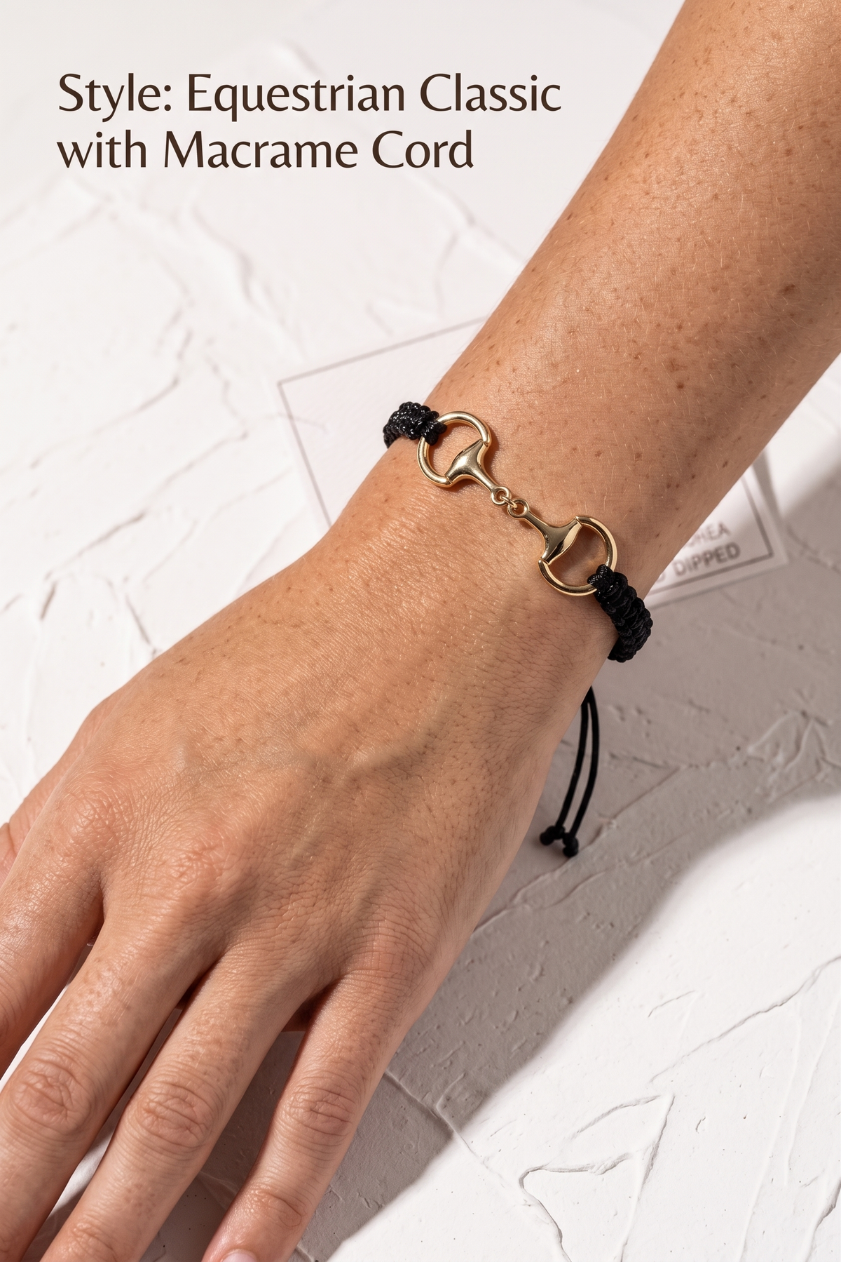 Equestrian Classic Macrame Cord Charm Bracelet