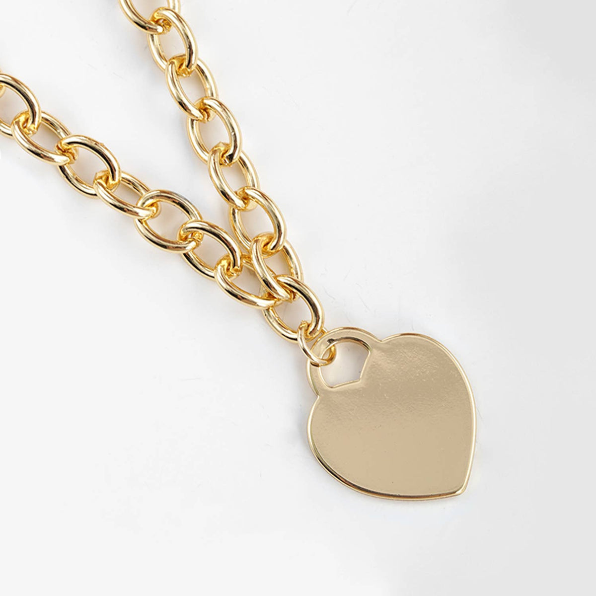 Heart Lock Pendant Necklace.