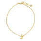 Gold Plated Initial Letter Bracelet