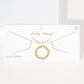 Gold Plated Round Mama Script Necklace