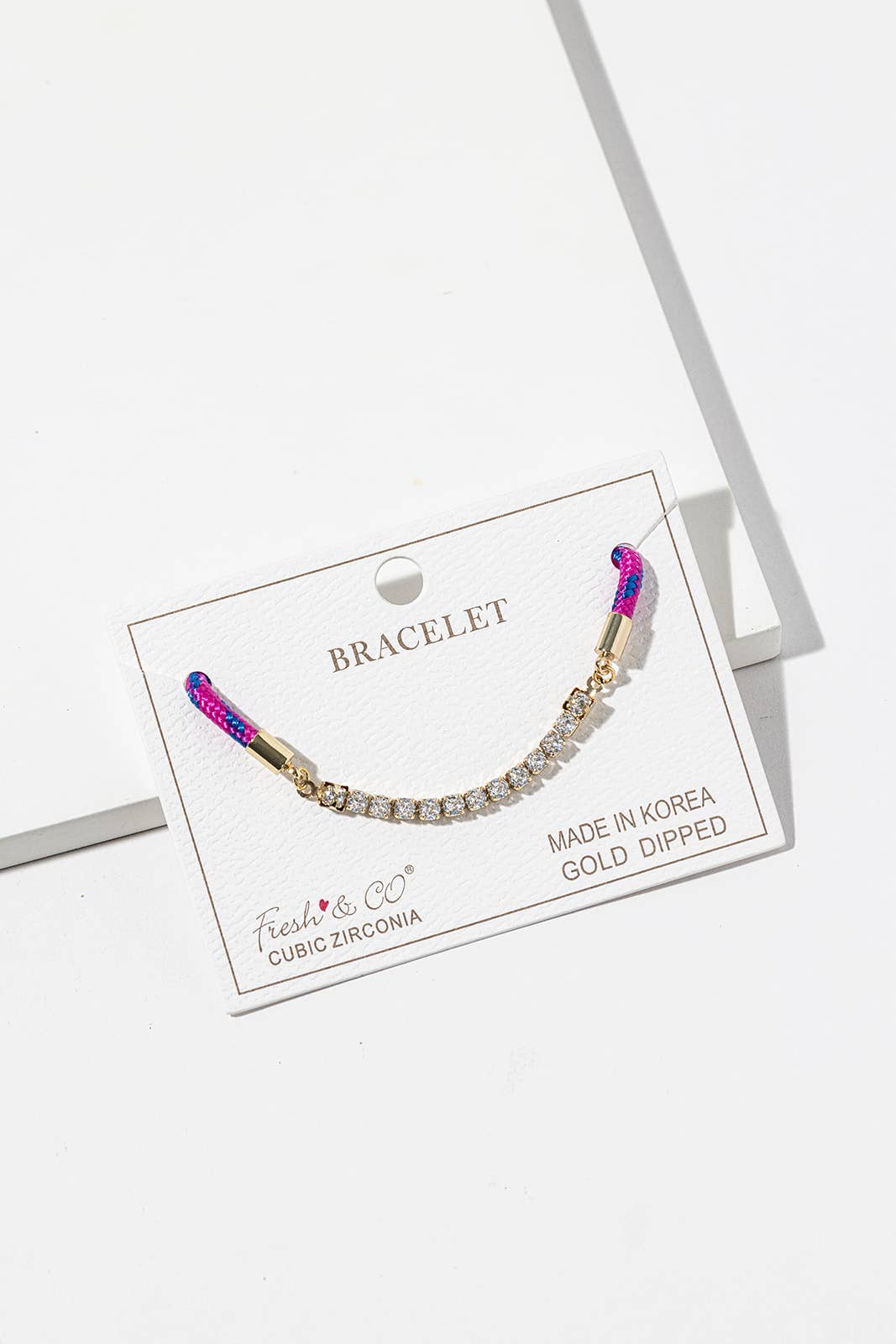 Tennis & Cord Hybrid Bracelet
