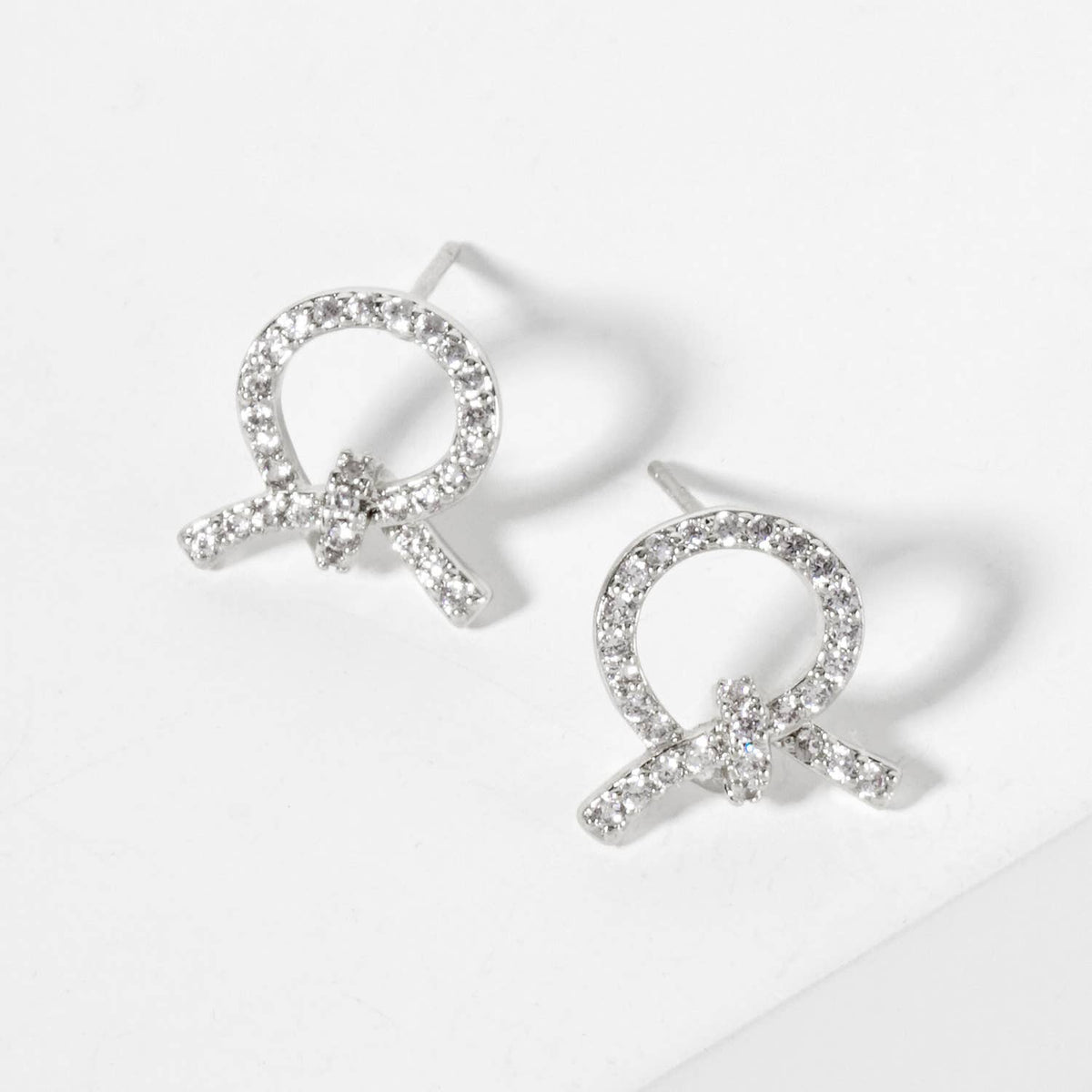 Knot Design 18K-Gold-Dipped Stud Earrings