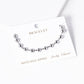 Minimalist Polished Bead Chain Bracelet.
