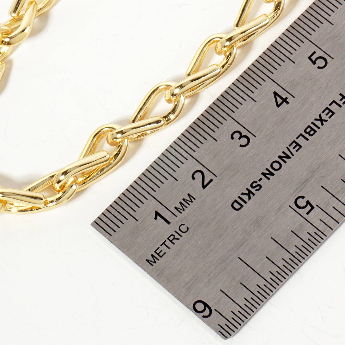 Polished Brass Chain Necklace