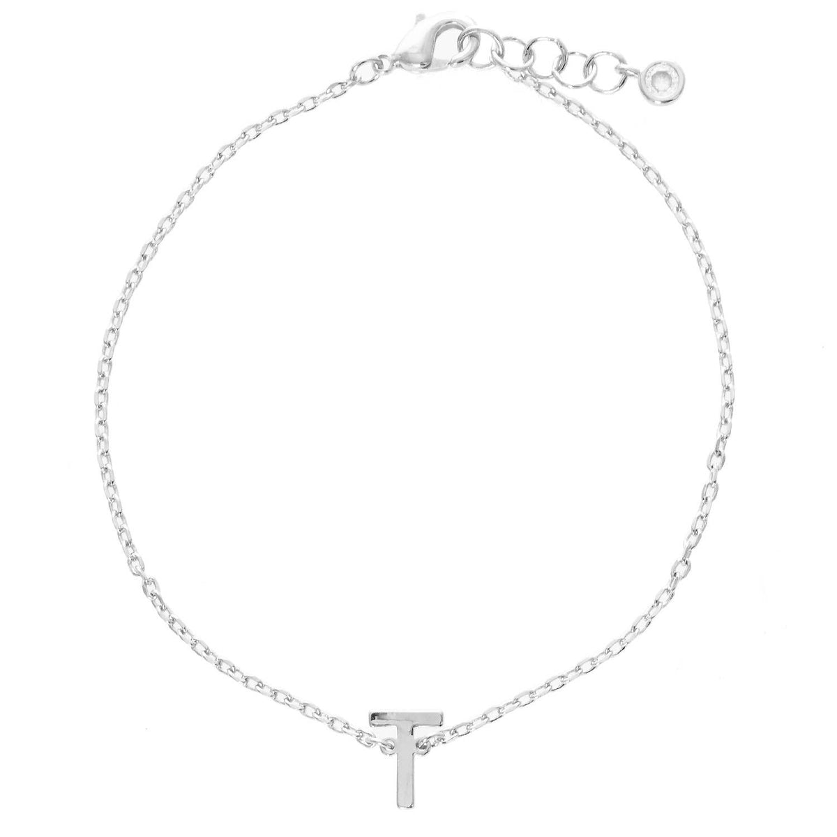 Gold Plated Initial Letter Bracelet