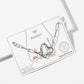 Cubic Zirconia Butterfly Carabiner Paperclip Link Ankle