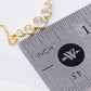 Graduated Bezel-Set Cubic Zirconia Chain Bracelet