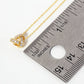 Crystal Interlocking Knot Pendant Necklace