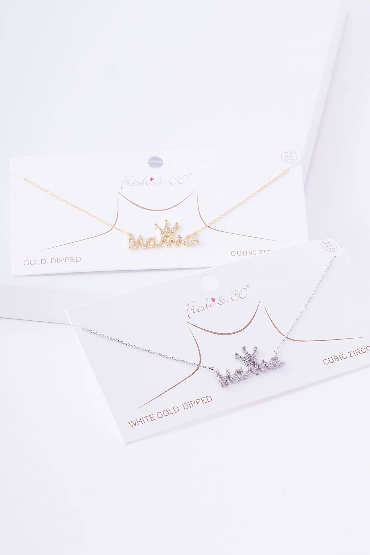 Gold Cubic Queen Mama Necklace