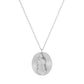 Gold Plated Virgin Mary Oval Pendant Necklace