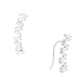 Gold Plated Zig Zag Ear Climber Earrings