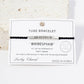 Inspirational Messages "Bridesmaid" Tube Bar Bracelet