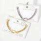 Modern Multi-Strand U-Link Chain Bracelet