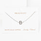 Gold Plated Initial Letter Bracelet