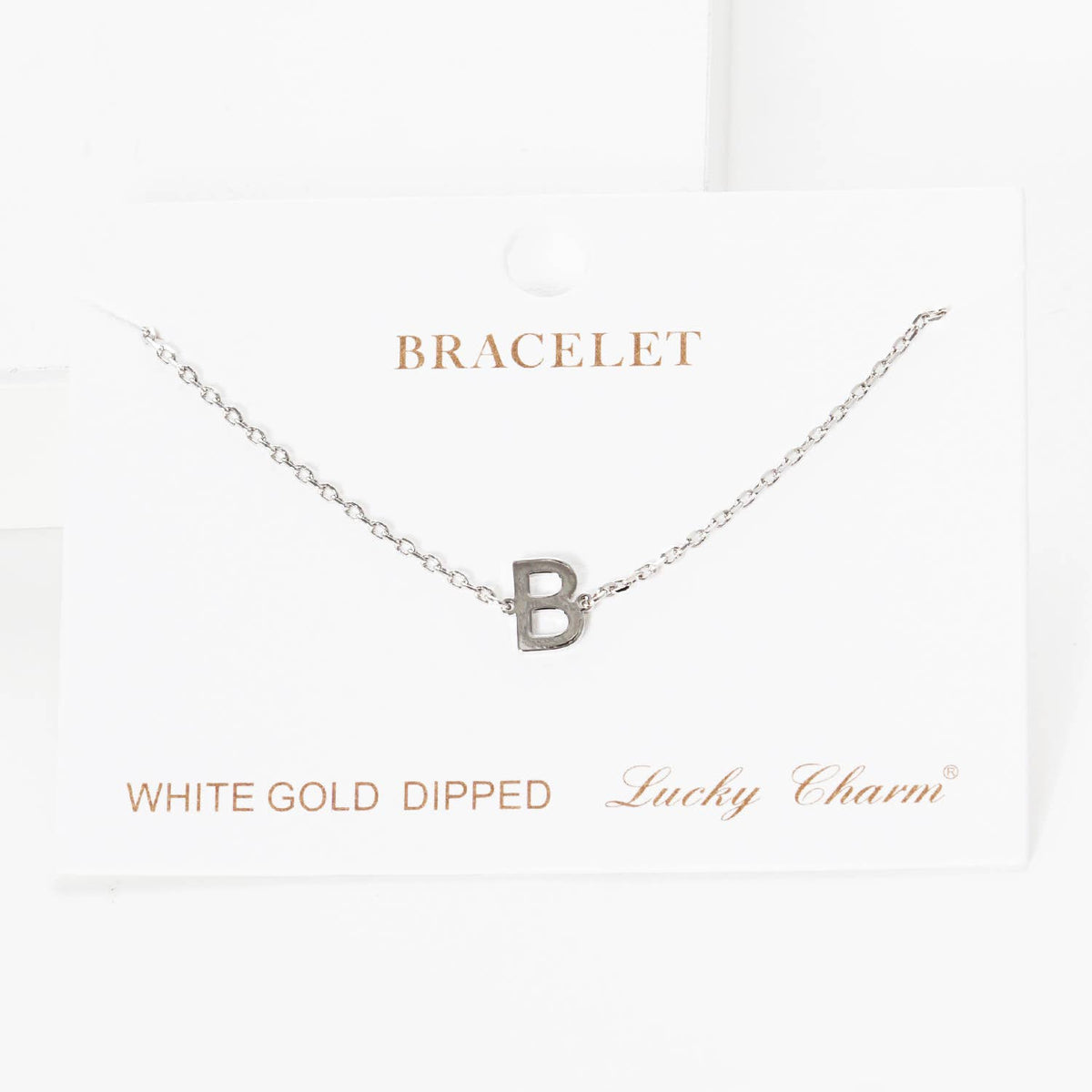 Gold Plated Initial Letter Bracelet