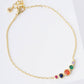 Graduated Bezel-Set Cubic Zirconia Chain Bracelet