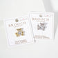 Holding-a-CZ-Heart Teddy-Bear Brass Brooch