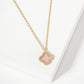 Pave-Set 11mm Quatrefoil Pendant Necklace