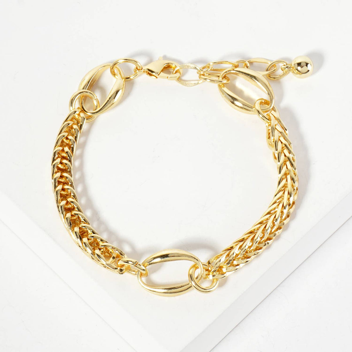 Modern Multi-Strand U-Link Chain Bracelet
