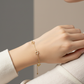 Celestial Star Station Bracelet with Cubic Zirconia Accents