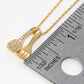 Minimalist Dipped Gold Spoon and Fork Charm Necklace
