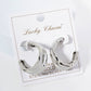 18K Gold Dipped Organically Shaped 30mm Open Hoop Earrings