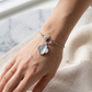 Minimalist Lucky Clover Bracelet with Heart Clasp