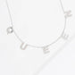 Mini Spaced Letter Queen Necklace
