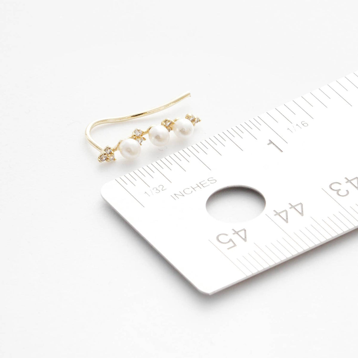 Cubic Zirconia Ear Climbers