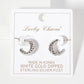 Polished Rope-Texture 15mm Brass Mini Hoop Earrings