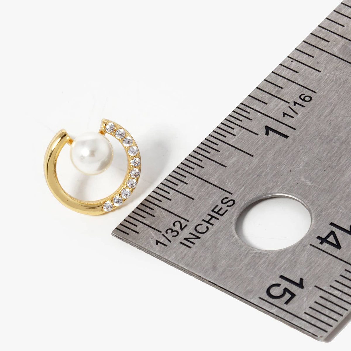 Freshwater Pearl Round Stud Earrings