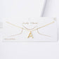 Gold Plated Pearl Initial Necklace