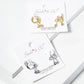 Dainty Bow & Cubic Zirconia Dangle Huggie Hoops