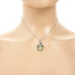 Gold Plated Mardi Gras Sequin Necklace